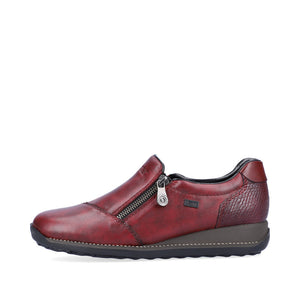 Rieker Classic Shoe with Zipper Bordeaux