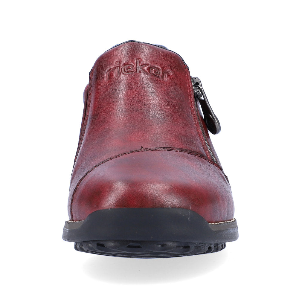 Rieker Classic Shoe with Zipper Bordeaux