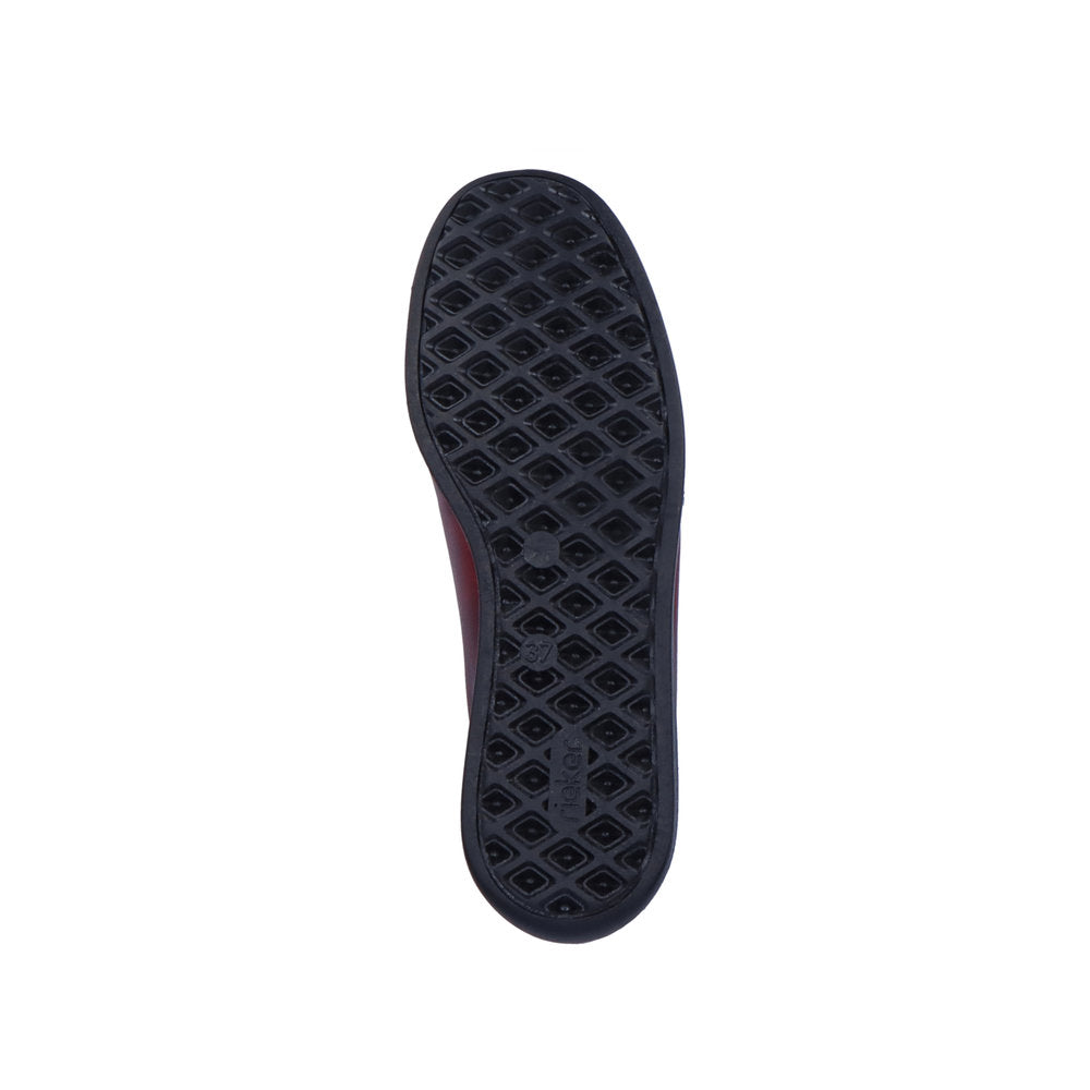 Rieker Classic Shoe with Zipper Bordeaux