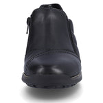 Rieker Classic Shoe with Zipper Quilt Black