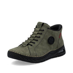 Rieker Laced Ankle Boot Green