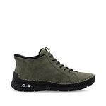 Rieker Laced Ankle Boot Green