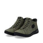 Rieker Laced Ankle Boot Green