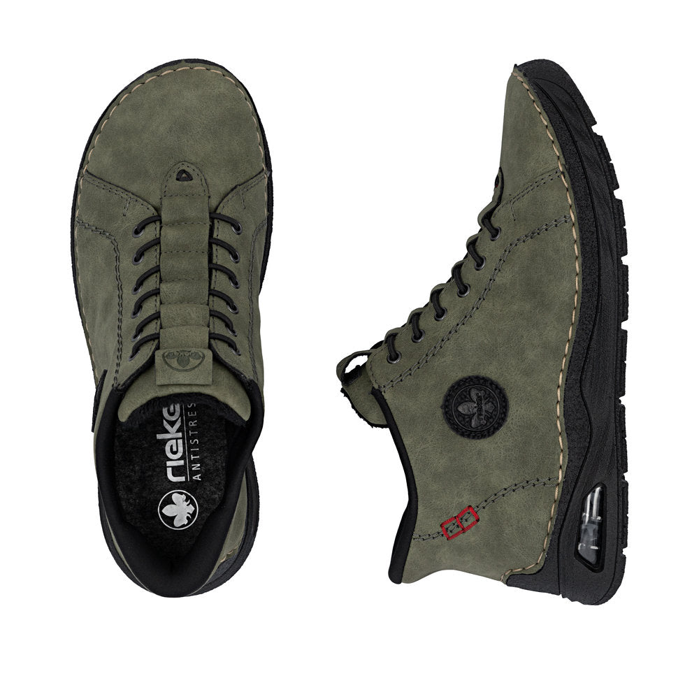 Rieker Laced Ankle Boot Green