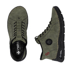 Rieker Laced Ankle Boot Green