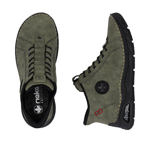 Rieker Laced Ankle Boot Green
