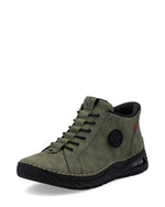 Rieker Laced Ankle Boot Moss Green