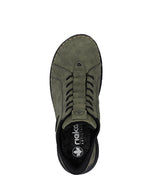 Rieker Laced Ankle Boot Moss Green