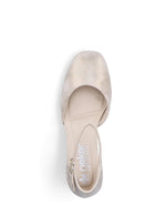 Rieker Ankle Strap Shoe Shell Metallic