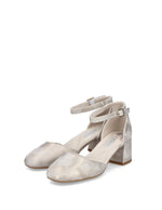 Rieker Ankle Strap Shoe Shell Metallic