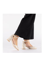 Rieker Ankle Strap Shoe Shell Metallic