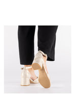 Rieker Ankle Strap Shoe Shell Metallic