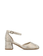 Rieker Ankle Strap Shoe Shell Metallic