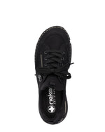 Rieker Laced Trainer Zip Black/Black