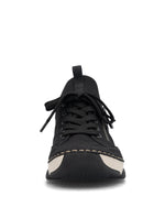 Rieker Laced Trainer Zip Black/Black