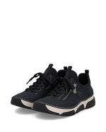 Rieker Laced Trainer Zip Dark Navy