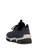 Rieker Laced Trainer Zip Dark Navy