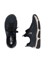 Rieker Laced Trainer Zip Dark Navy