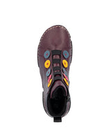 Rieker Button Casual Ankle Boot Purple Multi