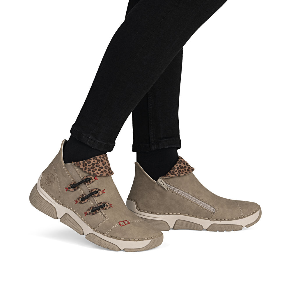 Rieker Short Ankle Boot Fango/Nut