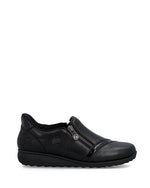 Rieker Classic Zip Shoe Black