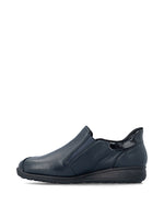 Rieker Classic Zip Shoe Navy