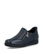 Rieker Classic Zip Shoe Navy
