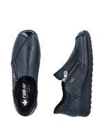 Rieker Classic Zip Shoe Navy