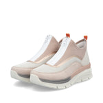 Rieker Ankle Zip Trainer Rose Multi