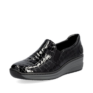 Rieker Classic Shoe Black Patent