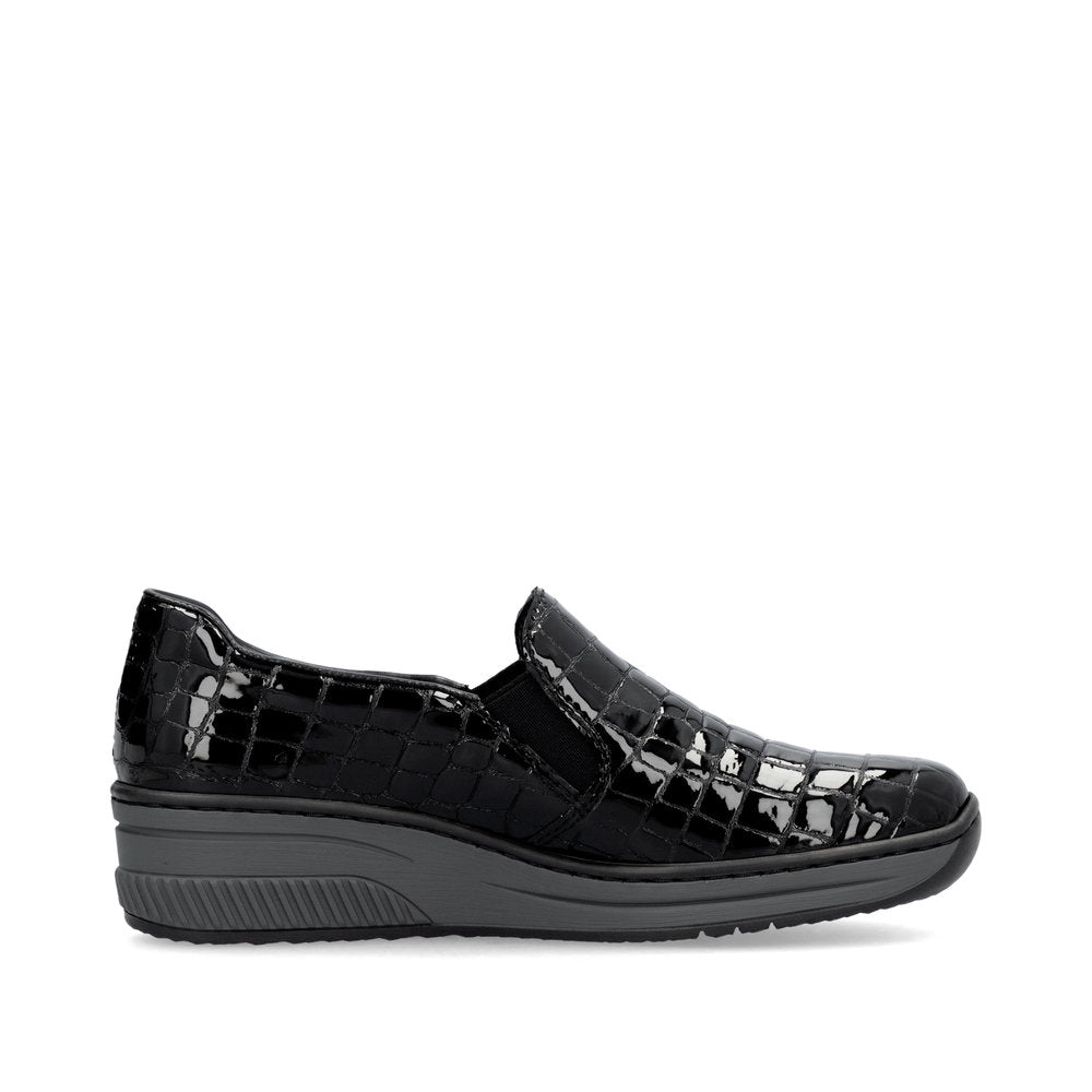 Rieker Classic Shoe Black Patent