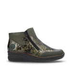 Rieker Wedge Ankle Boot Forest Green