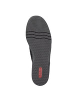 Rieker Velcro Wedge Shoe Black Patent