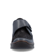 Rieker Velcro Wedge Shoe Navy Comb