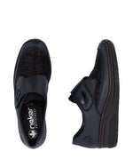 Rieker Velcro Wedge Shoe Navy Comb