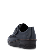 Rieker Velcro Wedge Shoe Navy Comb