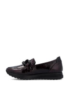Rieker Classic Patent Loafer Bordeaux/Black