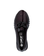 Rieker Classic Patent Loafer Bordeaux/Black