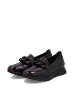 Rieker Classic Patent Loafer Bordeaux/Black
