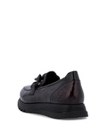 Rieker Classic Patent Loafer Bordeaux/Black