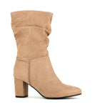 Millie & Co Slouch Mid Calf Boot Beige