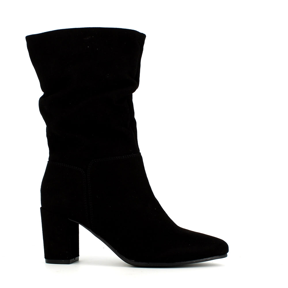 Millie & Co Slouch Mid Calf Boot Black
