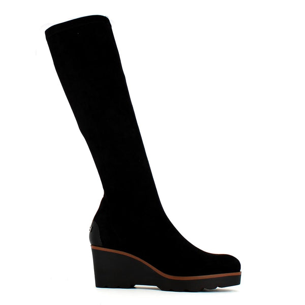 Pedro Miralles Stretch Knee High Boot Black