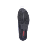 Rieker Classic Low Wedge with Velcro Strap Black