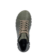 Rieker Laced Ankle Boot Olive Green