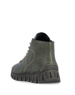 Rieker Laced Ankle Boot Olive Green