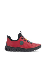 Rieker Casual Slip On Shoe Red Multi