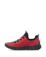 Rieker Casual Slip On Shoe Red Multi