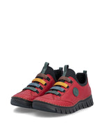 Rieker Casual Slip On Shoe Red Multi