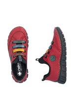 Rieker Casual Slip On Shoe Red Multi